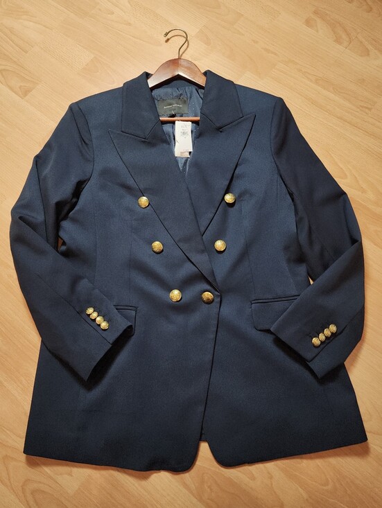 Banana Republic Jackets & Blazers - NWT Banana Republic Navy Blue Blazer Jacket Double Breasted Women's Size 16